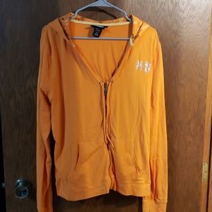 Hooded Zip Front Top